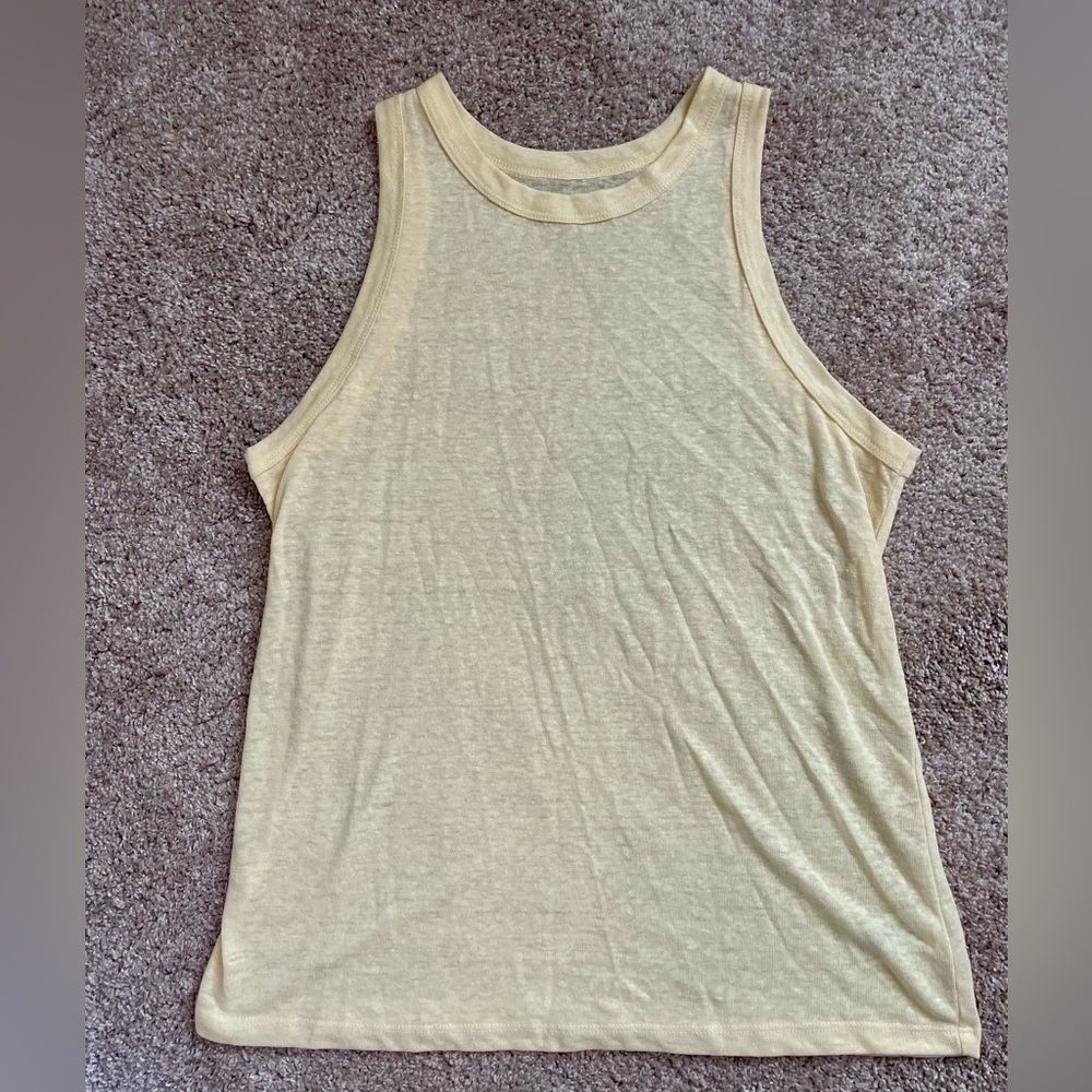 a new day Yellow Knit Tank Top